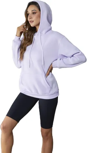SOLY HUX Women's Casual Hoodies Sweatshirts Long Sleeve Basic Pullover Tops With Kangaroo Pockets Winter Fall Clothes