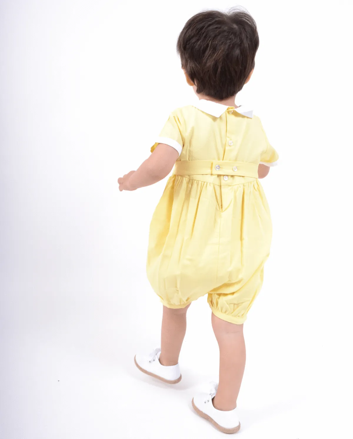 SS23 Kidiwi Matheo Lemon Smocked Romper
