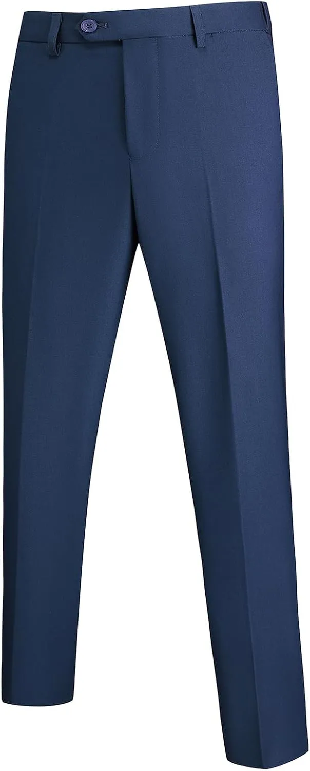Suit for Men Solid Double Breasted 2 Piece Tuxedo Set Regular Fit Peak Lapels Jacket and Pants