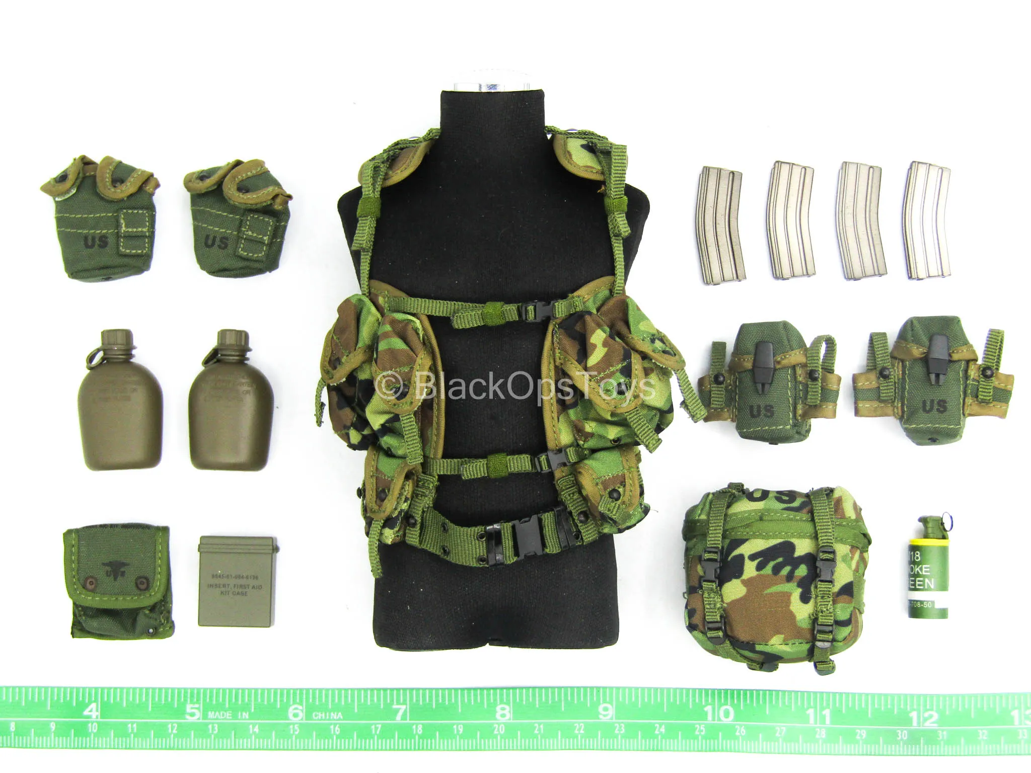 US Marine Gunnery Sergeant Crews - Woodland Combat Vest