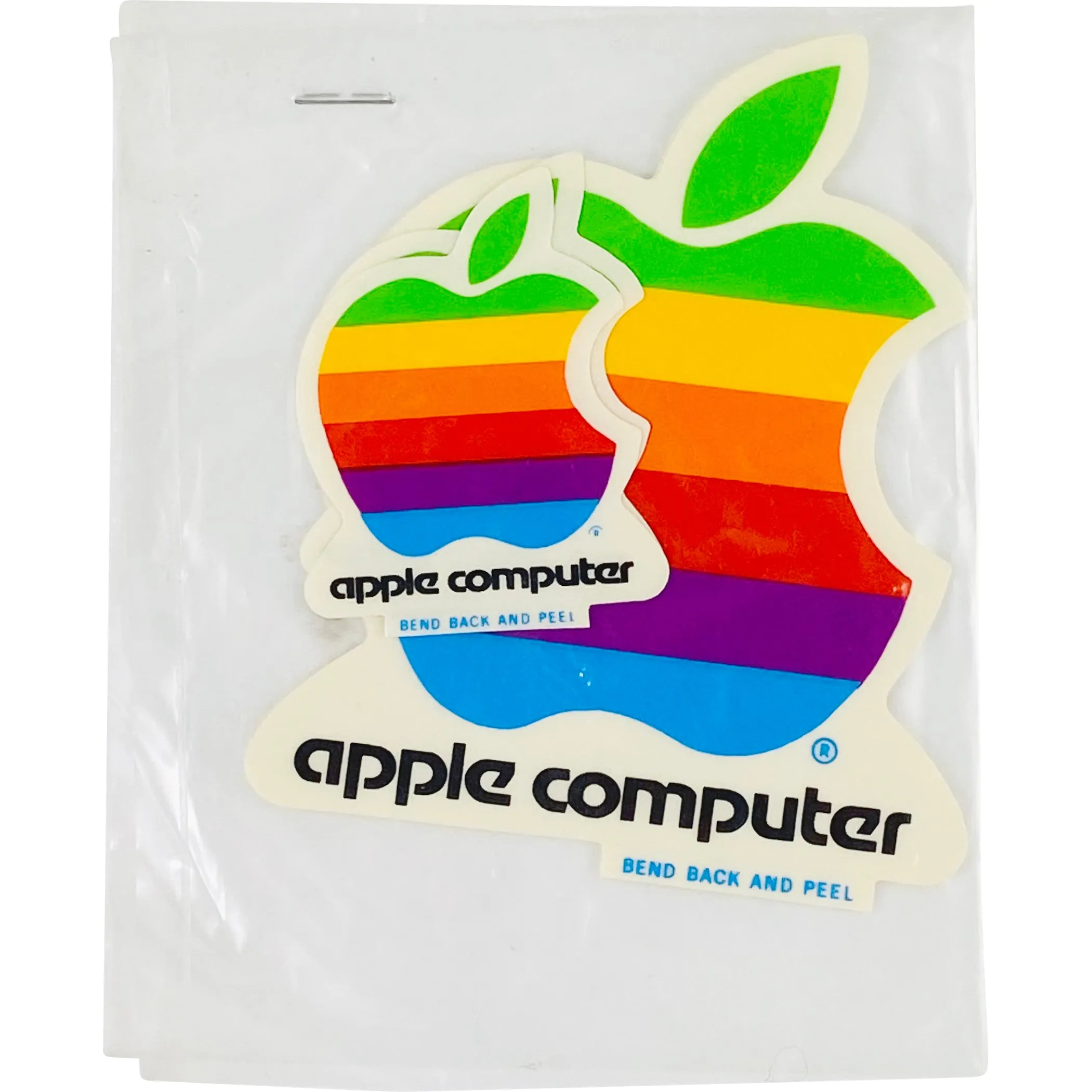 VINTAGE APPLE COMPUTER STICKER - LARGE