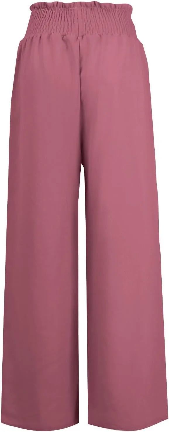 Wide Leg Pants for Women 2025 Summer Fashion Lightweight Cotton Linen Pants High Waisted Casual Trousers with Pockets