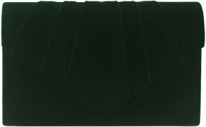 Women Pleated Evening Bag Velvet Suede Envelope Clutch Purse Party Prom Handbag Well made