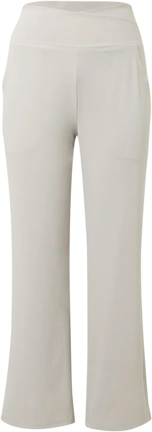 Womens Summer Yoga Pants Elastic High Waist Loose Fit Lightweight Quick Dry Casual Jogging Fitness Running Trouser