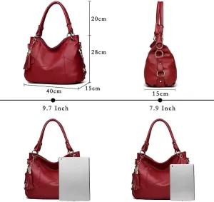 Women's Tote Shoulder Bag Handbag Purses Satchel Leather tassel Well made