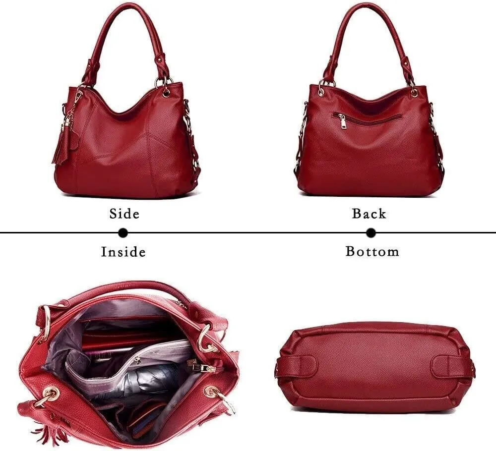 Women's Tote Shoulder Bag Handbag Purses Satchel Leather tassel Well made
