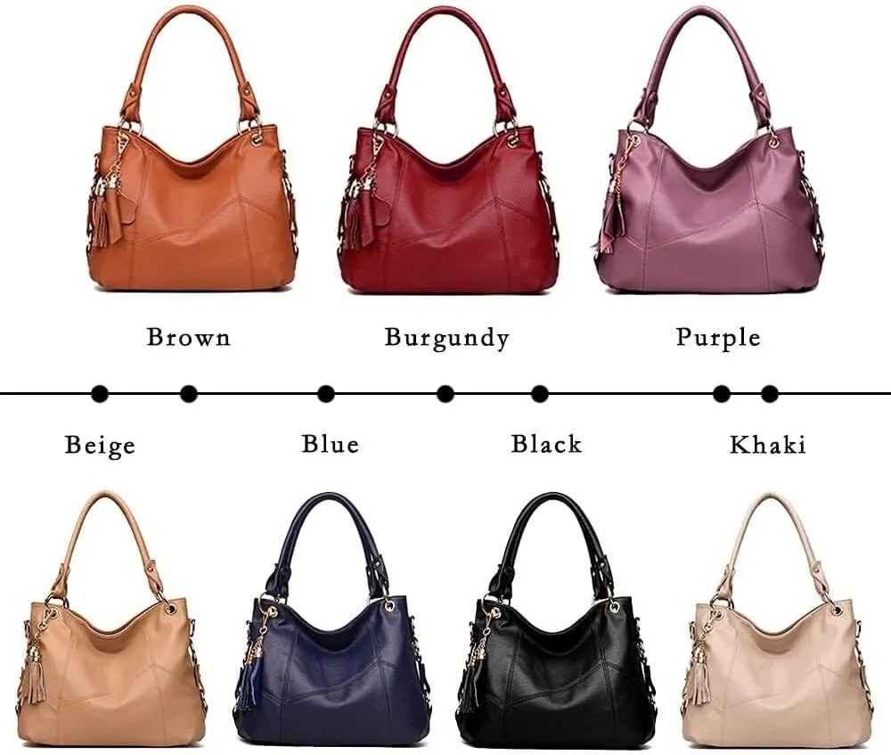 Women's Tote Shoulder Bag Handbag Purses Satchel Leather tassel Well made