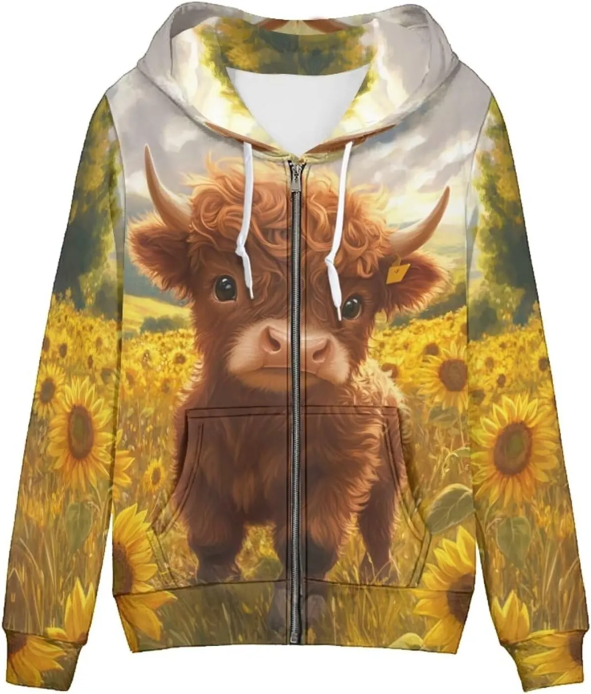 Women's Zip up Oversized Sweatshirts Long Sleeve Hooded Jacket Casual Zipper Tops with Pockets