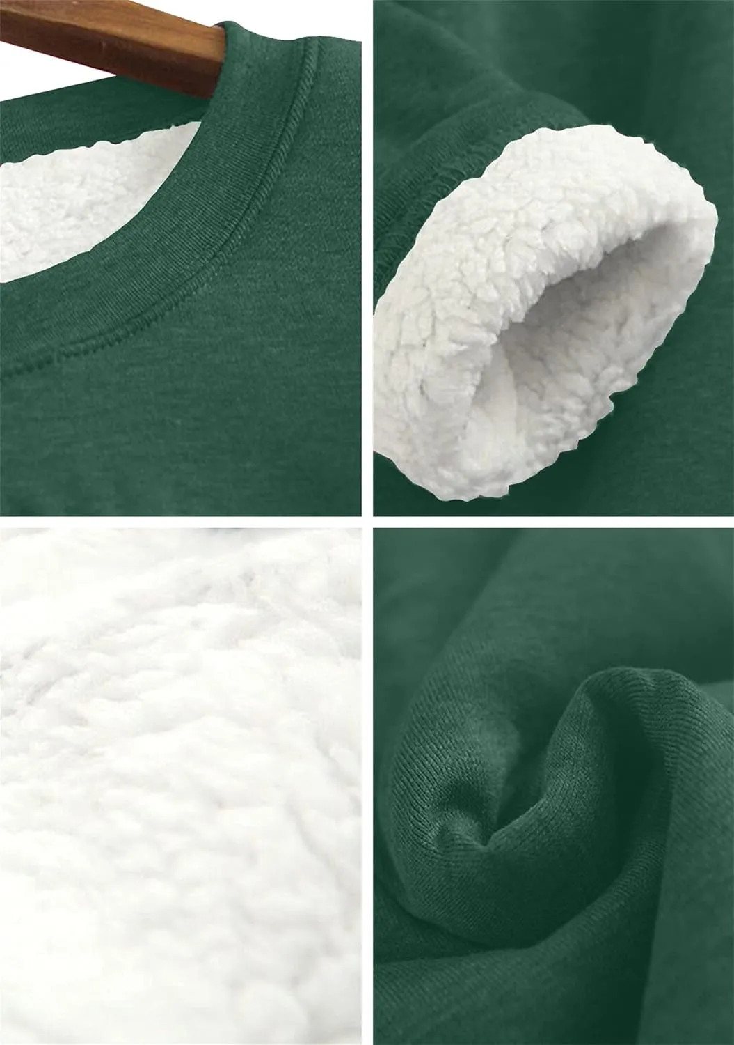 YMING Womens Sherpa Fleece Lined Pullover Winter Warm Crew Neck Sweatshirt Cute Cat Paw Tops Plus Size