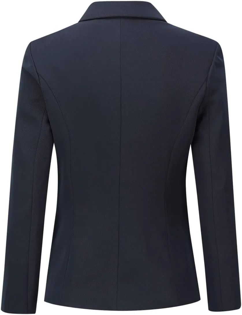 YYNUDA Women's Business Suit Set Lady 2 Piece Blazer and Jacket Two Button Solid Slim Fit for Office Work Pantsuit