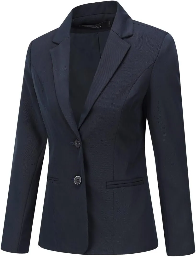 YYNUDA Women's Business Suit Set Lady 2 Piece Blazer and Jacket Two Button Solid Slim Fit for Office Work Pantsuit